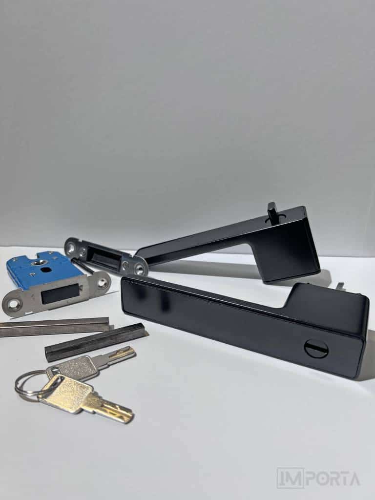 Invisible Door Handles Square Palermo Set with Magnetic Door Lock ...