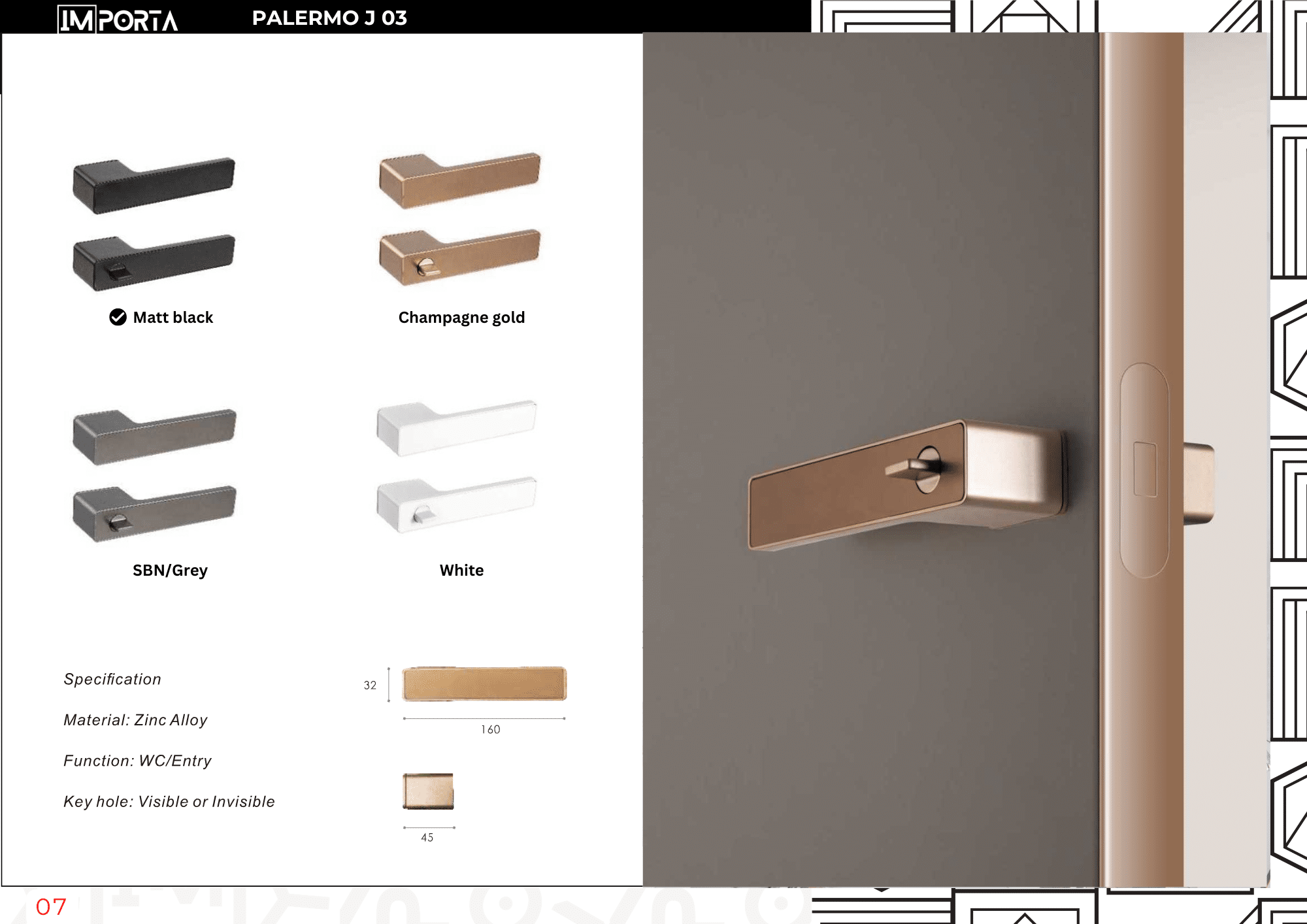 Palermo_square_black_silver_interior_door_handle_with_key_thumb_Importa_UAE