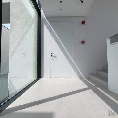 white door concealed frame for moern interior
