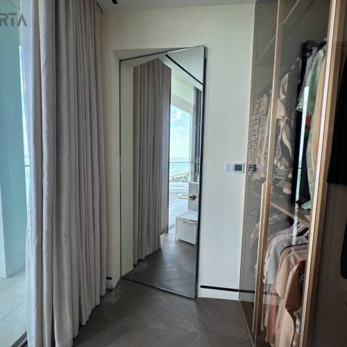 frameless mirror concealed door for wardrobe