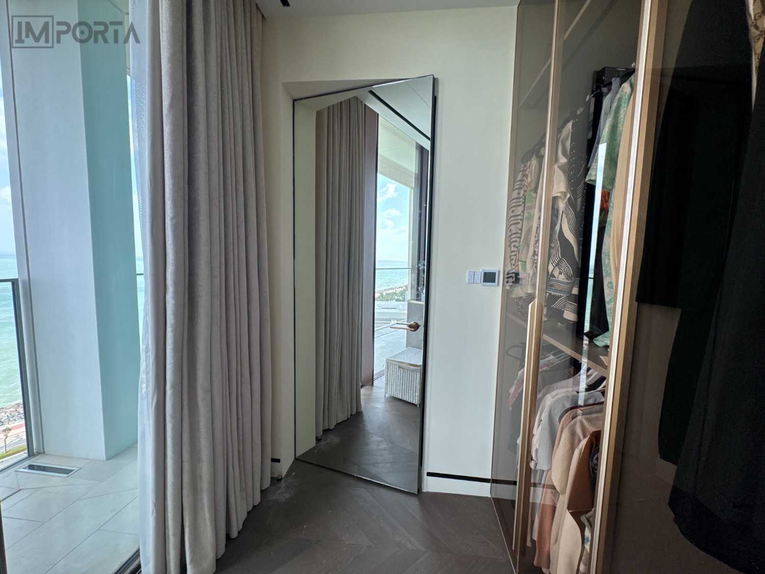 frameless-mirror-door-wardrobe-importa frameless mirror concealed door for wardrobe