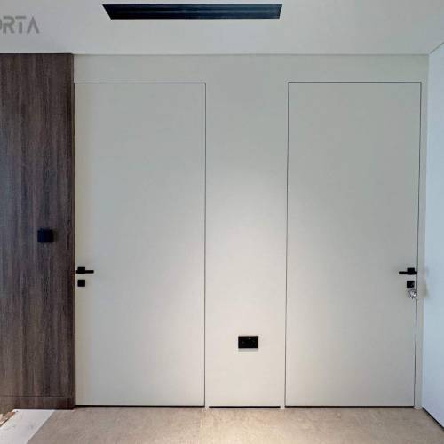 نظام أبواب مخفية مطلية بطبقة أساسية فاخرة