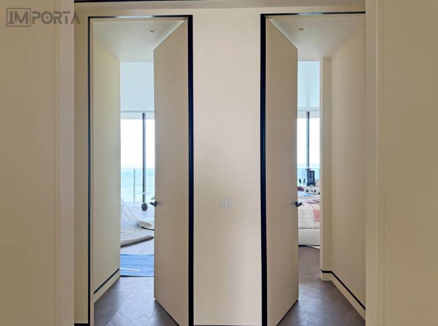 pu painted frameless bedroom door uae