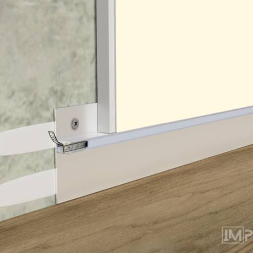 reversible skirting 50mm white importa