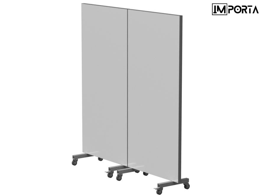 movable medical wall system with lockable wheels uae