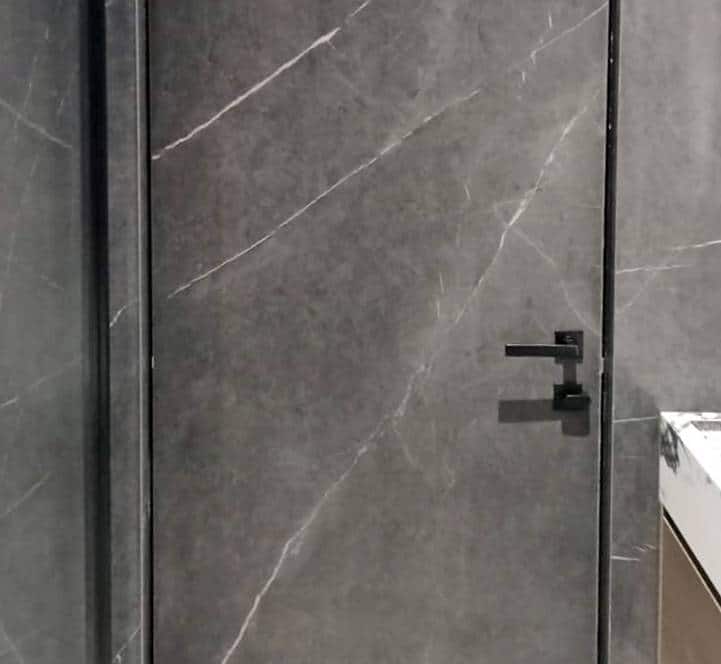 travertini flush decorative wall door