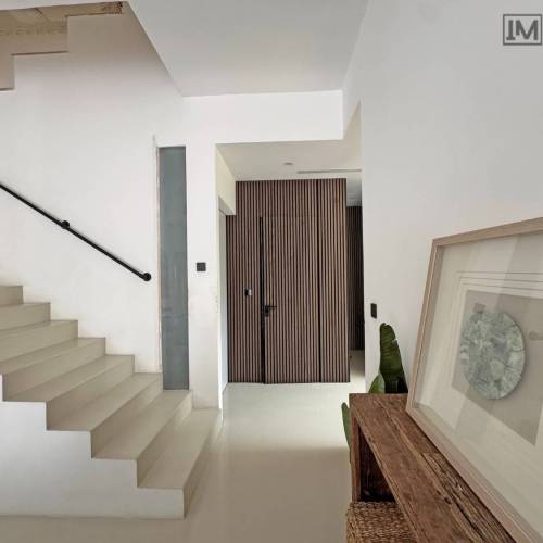 travertini luxury slat panel invisible door duabi