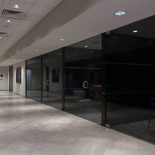 tinted glass pivot door 12mm dubai importa