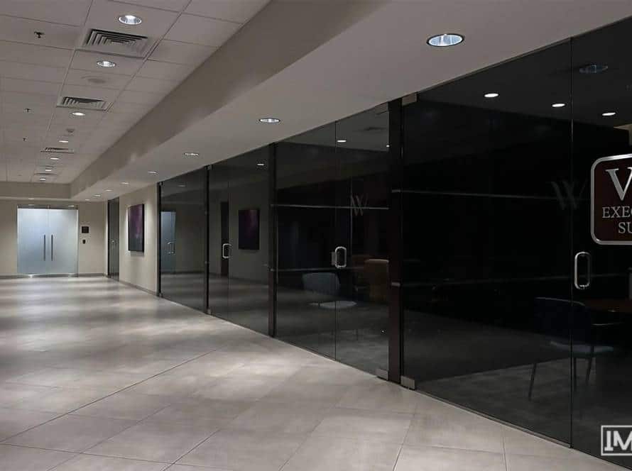 tinted glass pivot door 12mm dubai importa