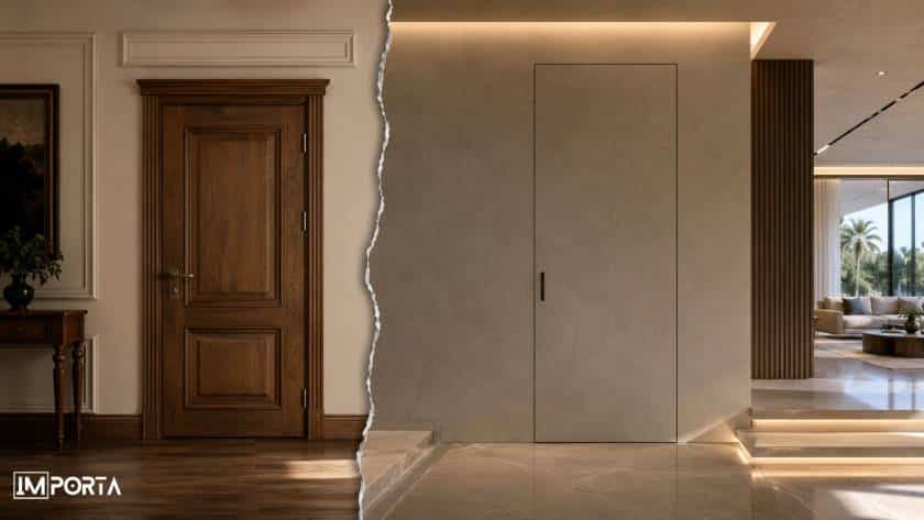 importa door with architectural finish