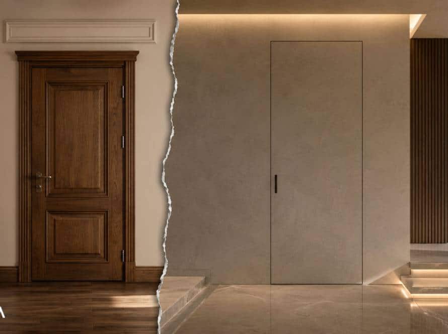importa door with architectural finish