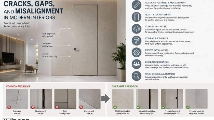 prevent cracks gaps and misalignment in modern interiors