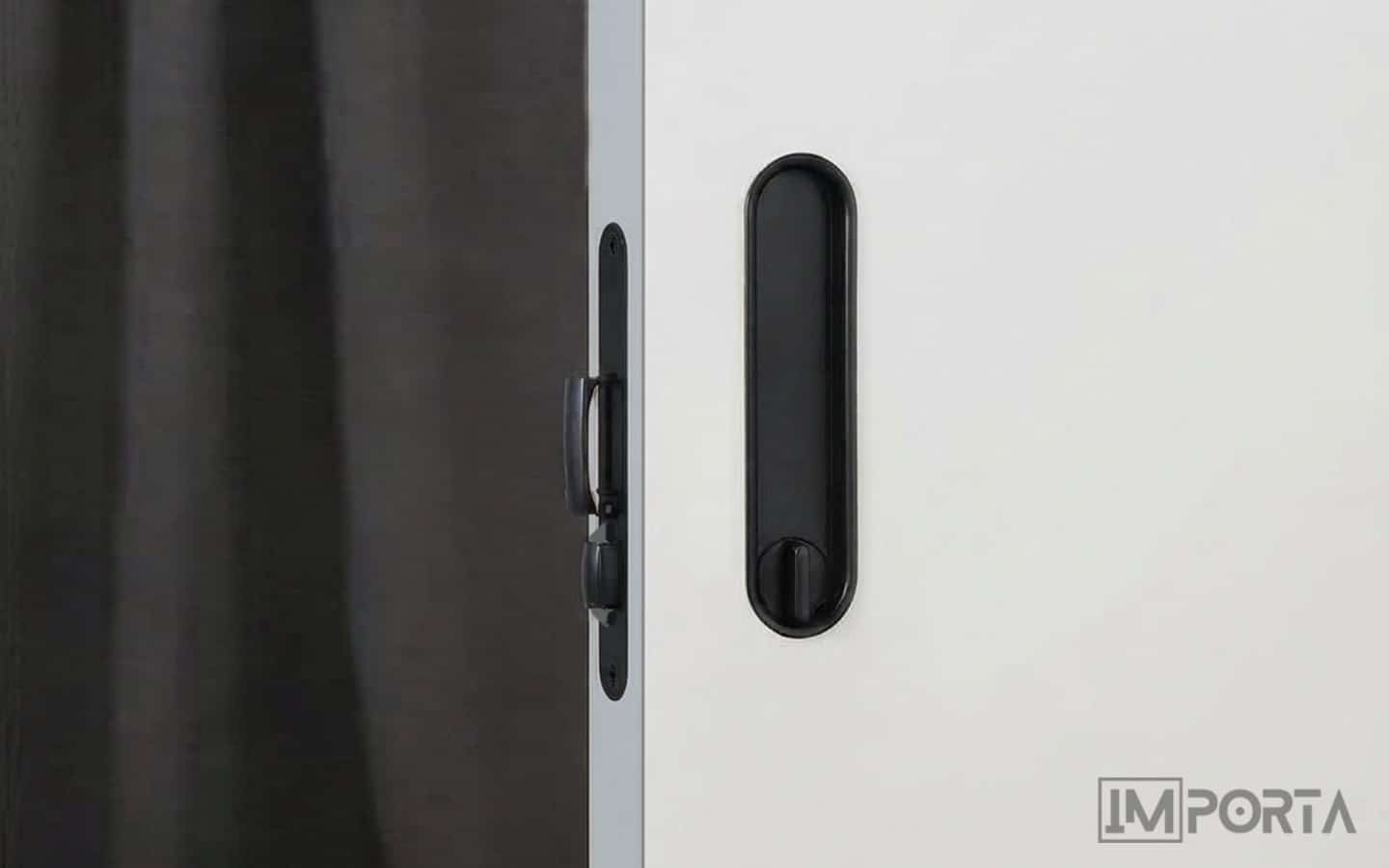 Sliding Door Handle Set with Mechanism