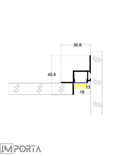 standard led shadow gap drawings