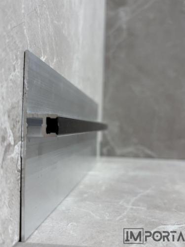 anodised silver skirting system importa