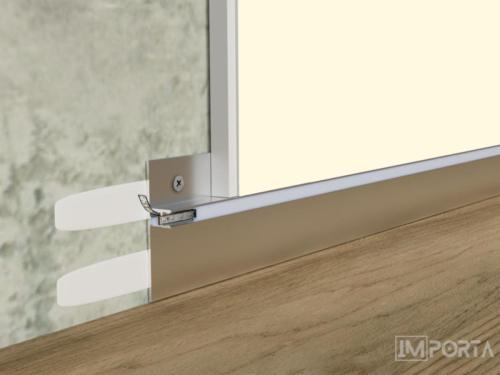 architectural silver skirting profile dubai