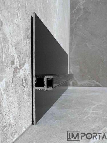 black aluminium skirting 30mm uae