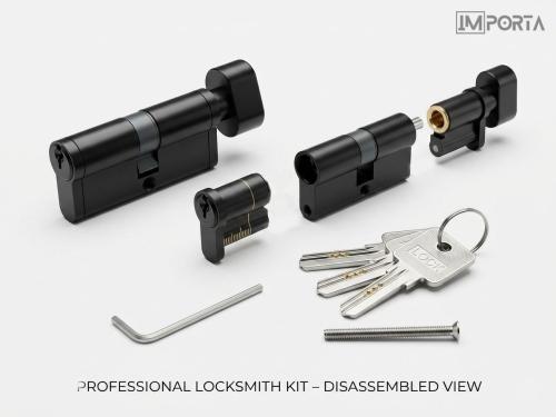 black euro cylinder lock adjustable system uae importa