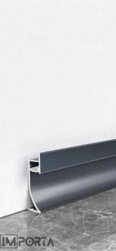 curved aluminiumled skirting detail