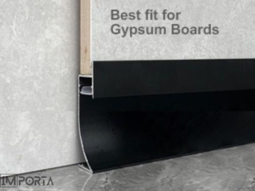 curved led skirting 45 mm importa