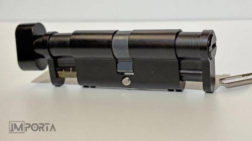 high security black cylinder lock for modern doors dubai importa