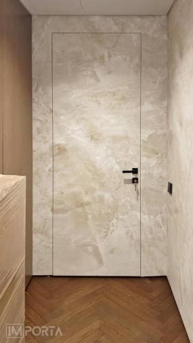 importa grasselo concretto high gloss venetian concealed door marble finish