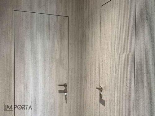 importa marmorino invisible door carrara plaster wall seamless