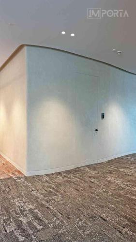 importa travertino concretto stone texture flush door luxury interior