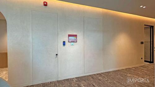 importa travertino invisible door italian marble lime wall seamless