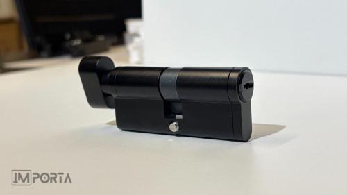 modern black door cylinder architectural hardware dubai importa
