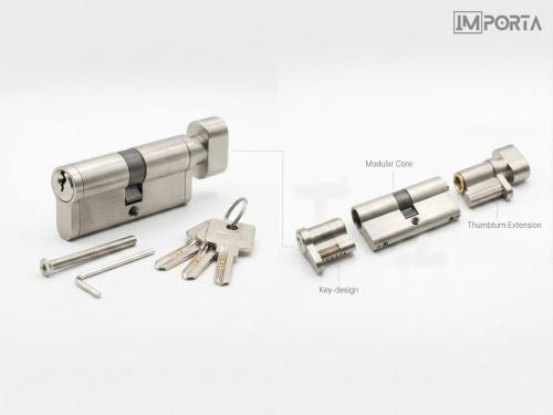 modern cylinder lock silver finish uae importa