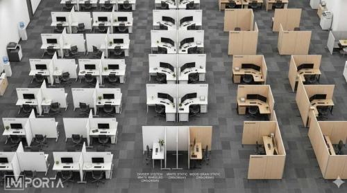 office cubicle partition panels modern workspace dubai importa