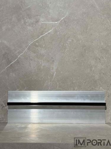 premium silver skirting wall floor transition