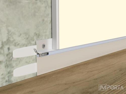 reversible skirting 50mm white importa