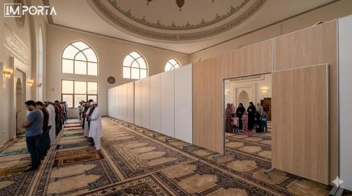 temporary prayer area partitions dubai importa