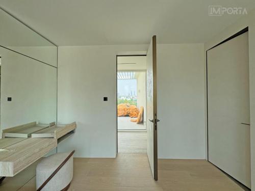 travertini architectural invisible door gold frame system